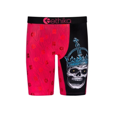 Ethika Skull King Staple Boys' Underwear Red | VT3621049