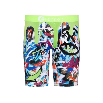 Ethika Slime Staple Boys' Underwear Green | EJ1374905