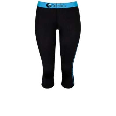 Ethika Subzero 3/4 Women's Tight Black Blue | TV7536491