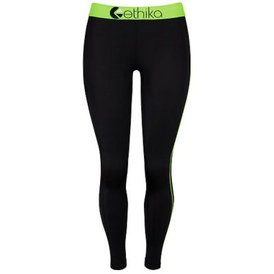 Ethika Subzero Full Women's Tight Black Green | BC7359642