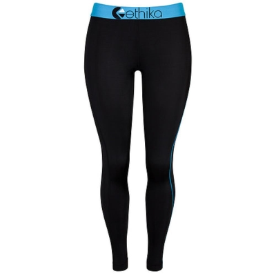 Ethika Subzero Full Women's Tight Black Blue | OW3240716