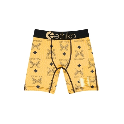 Ethika Sunday Bag Staple Boys' Underwear Gold | SR5032861