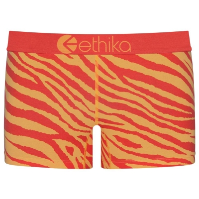 Ethika Tiger Fire Women's Staple Underwear Orange | CT0719632