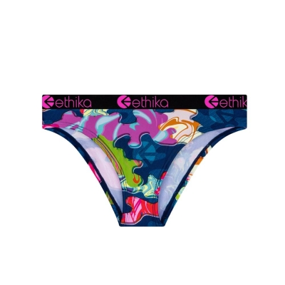 Ethika Trippy Silk Bikini Girls' Underwear Multicolor | NJ3681702