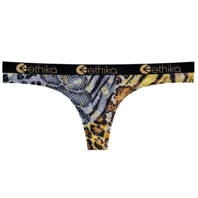 Ethika Twist Women's Thong Leopard | JP1308274