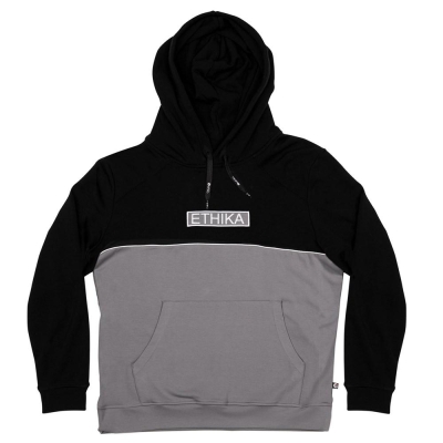 Ethika Two Tone Men's Hoodies Black Grey | SA2546179