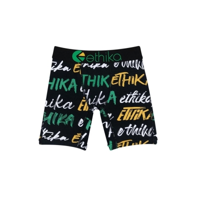 Ethika Typeface Staple Boys' Underwear Black | UB5476182