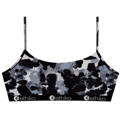 Ethika Water Scale Women's Pullover Bra Black | TP3297586