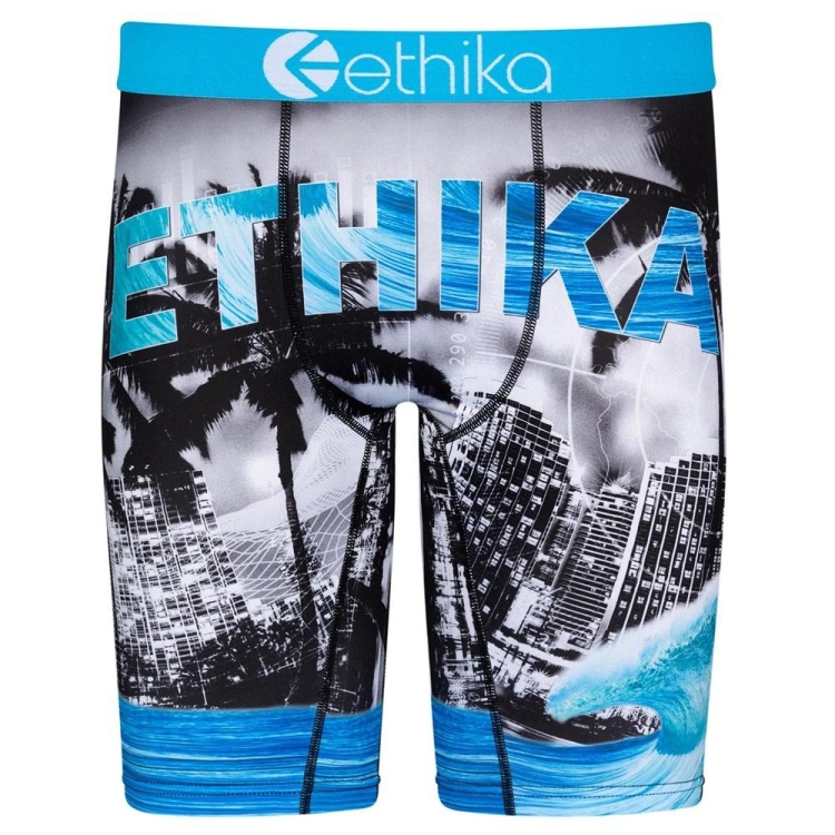 Ethika 5-0 Men\'s Staple Underwear White Blue | SH2450167