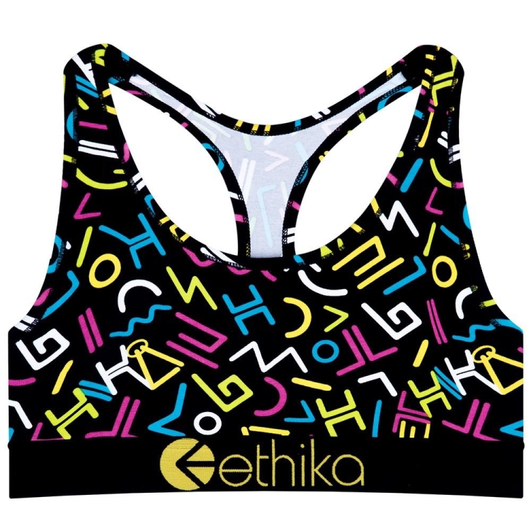 Ethika 90\'s Retro Women\'s Sports Bra Multicolor | CT4679015