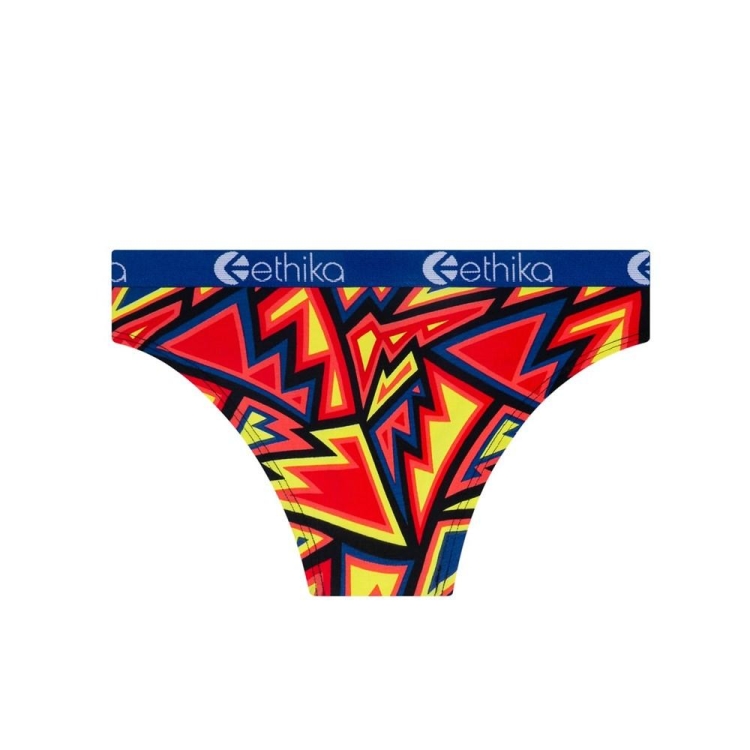 Ethika Abstract Range Bikini Girls' Underwear Red Yellow | XZ6310879