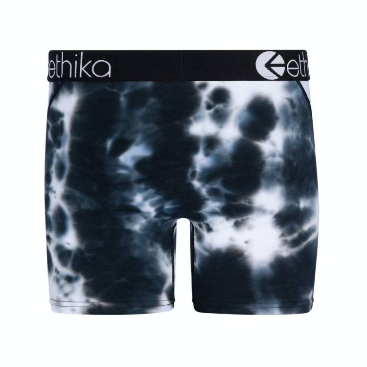 Ethika Acid Dye Men's Mid Boxers Navy White | QC9814302