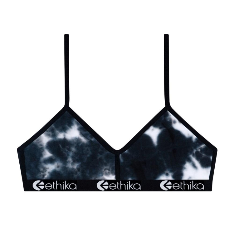 Ethika Acid Dye Women\'s Bralette Bra Navy White | GD2648901