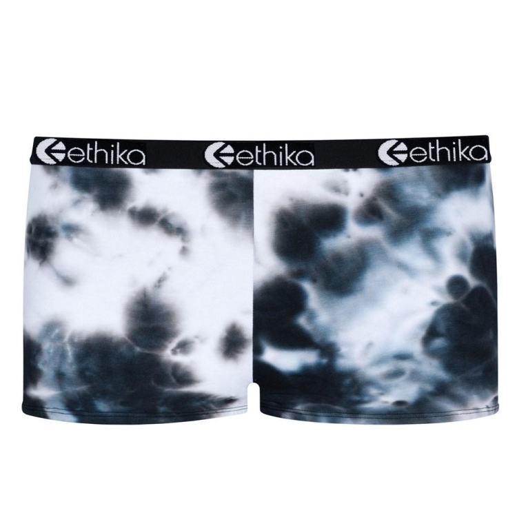 Ethika Acid Dye Women\'s Shorty Underwear Navy White | TN5896320