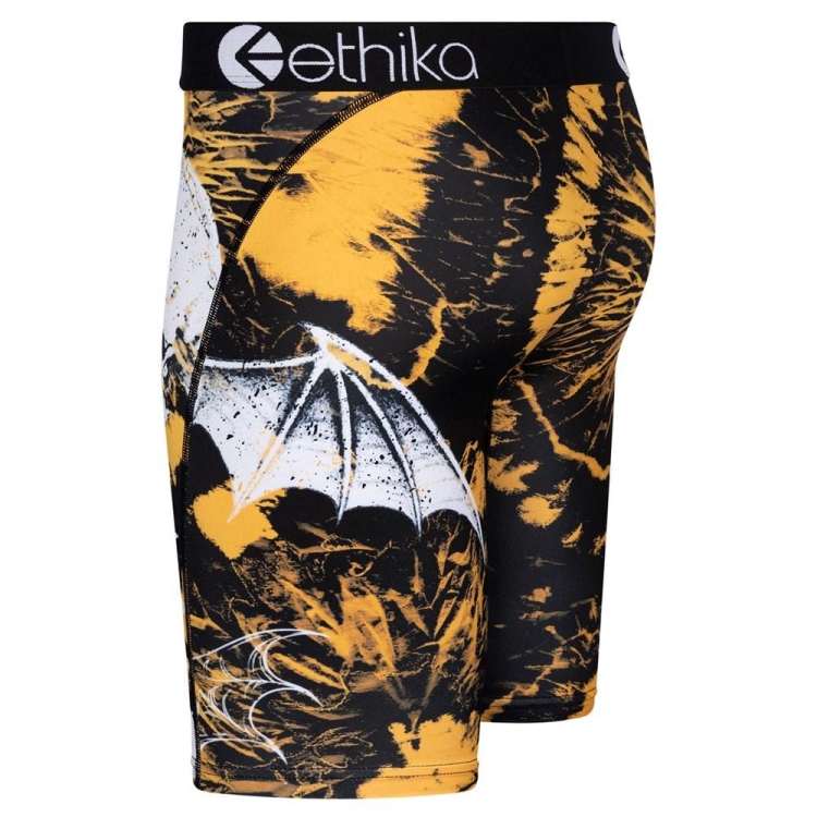 Ethika Acid Wash Men's Staple Underwear Gold Black | KF1025743