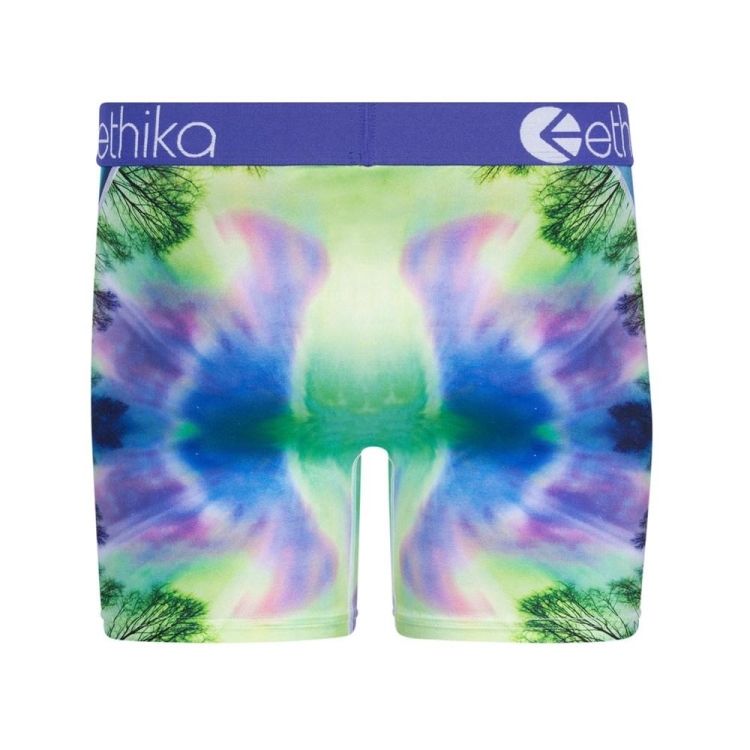 Ethika Aurora Wolves Men's Mid Boxers Multicolor | NW3276401