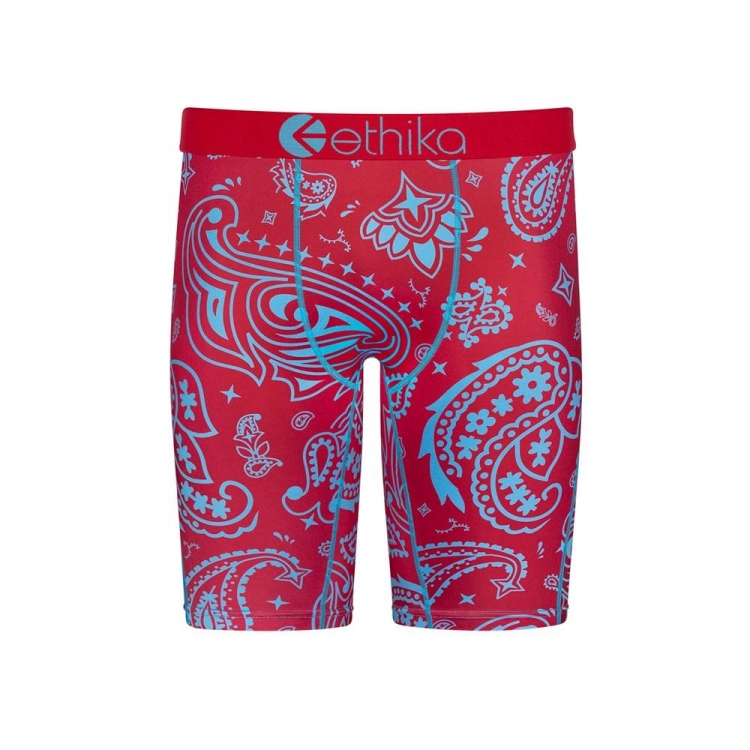 Ethika Bandana Love Staple Boys\' Underwear Red | RT5079241