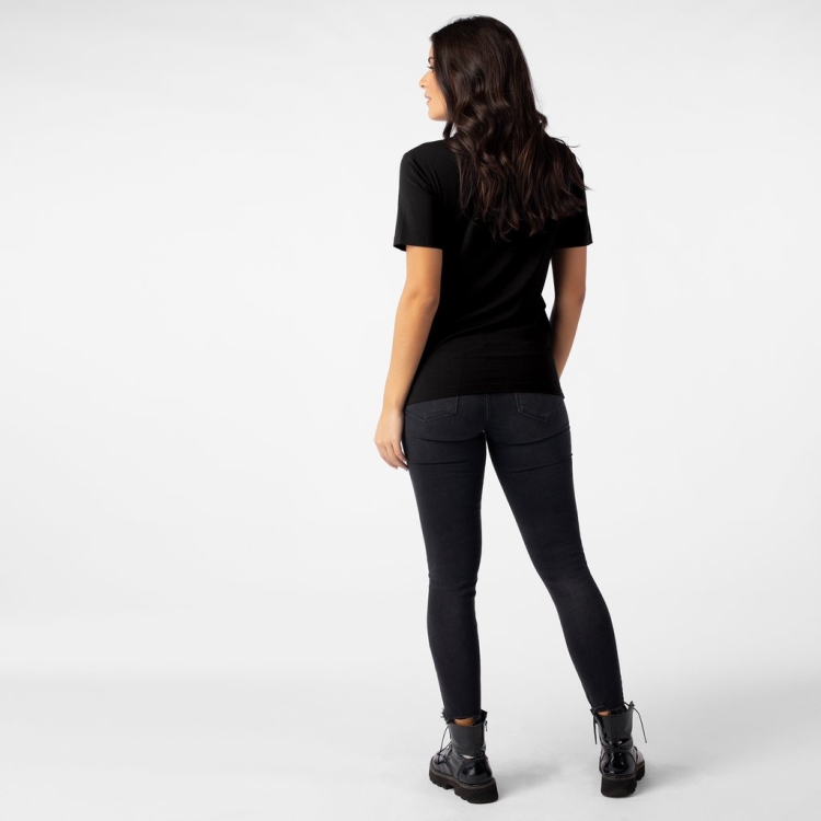 Ethika Bomber Modal Women's T-Shirts Black | OK6014923