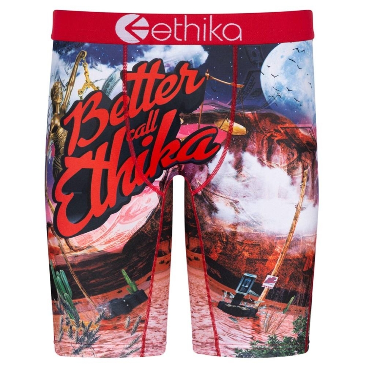 Ethika Burnerz Men\'s Staple Underwear Red | QZ0634958