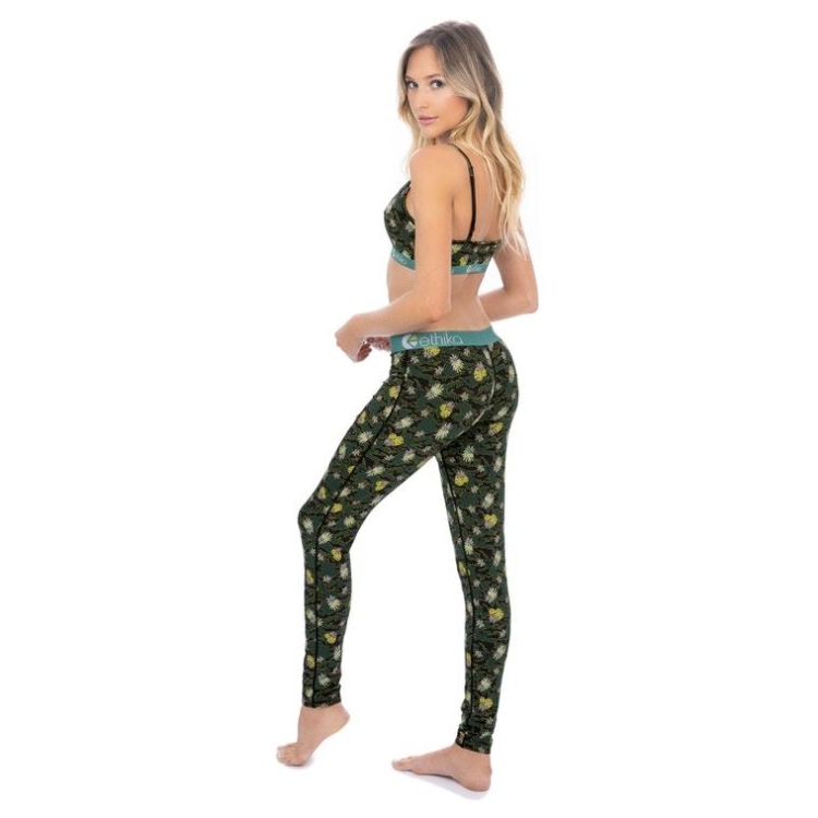 Ethika Camo Paradise Women's Leggings Green | JC9803162