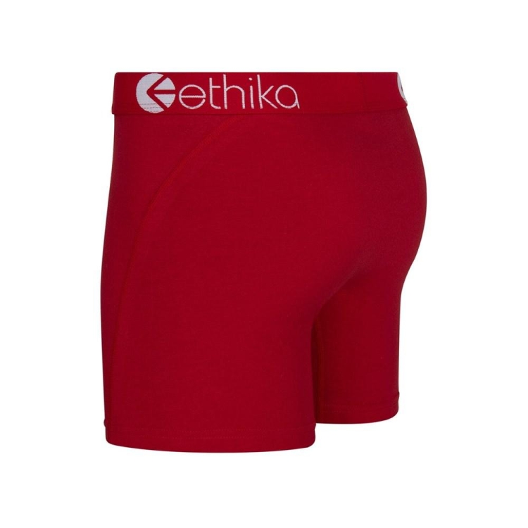 Ethika Cayenne Men's Mid Boxers Red | MN5408679