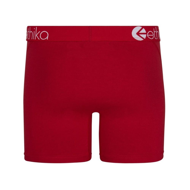 Ethika Cayenne Men's Mid Boxers Red | MN5408679