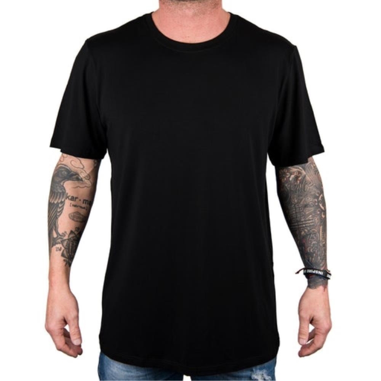 Ethika Classic Modal Men's T-Shirts Black | JM3078694