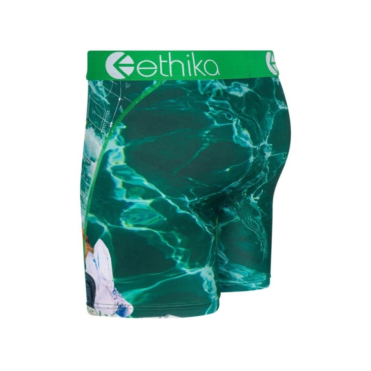 Ethika Cookin Men's Mid Boxers Green | VA9364802