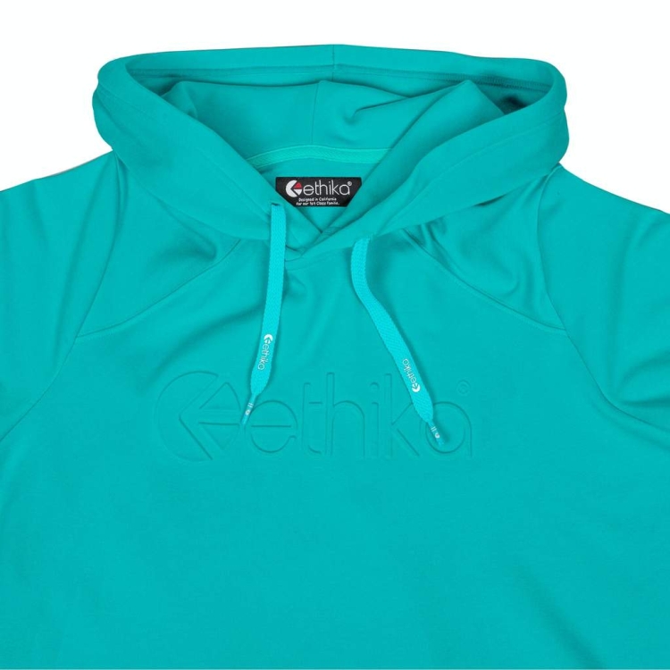 Ethika Cropped Women's Hoodies Turquoise | WC3402968