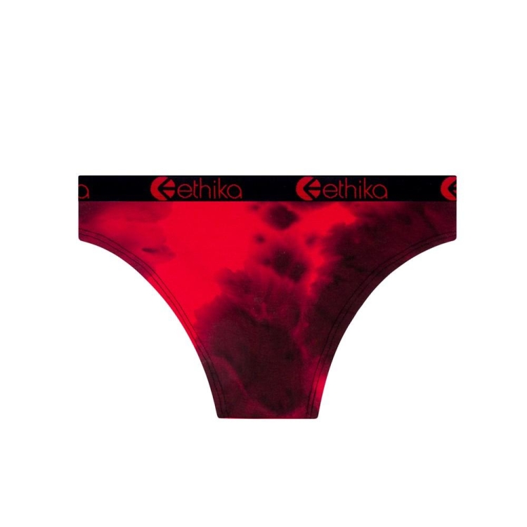 Ethika Crumble Dye Bikini Girls' Underwear Red Black | WQ2460385