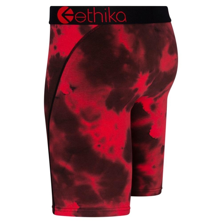 Ethika Crumble Dye Men's Staple Underwear Red Black | HO3724896