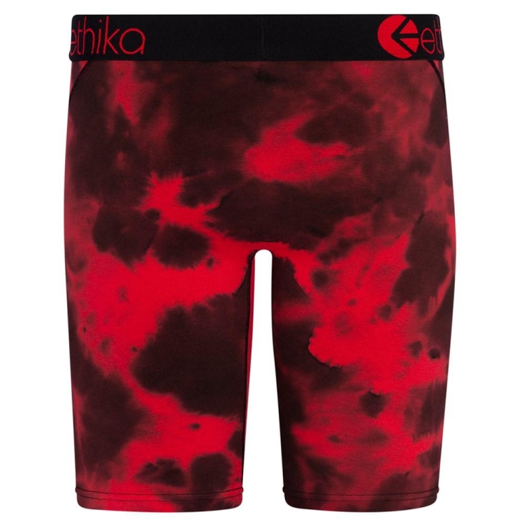 Ethika Crumble Dye Men's Staple Underwear Red Black | HO3724896