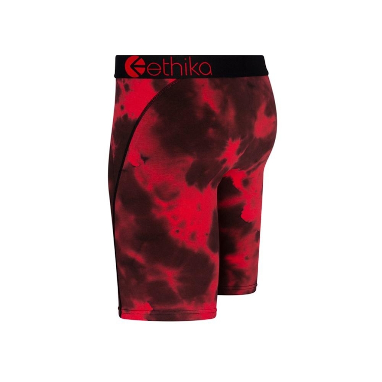 Ethika Crumble Dye Staple Boys' Underwear Red Black | WB7521389