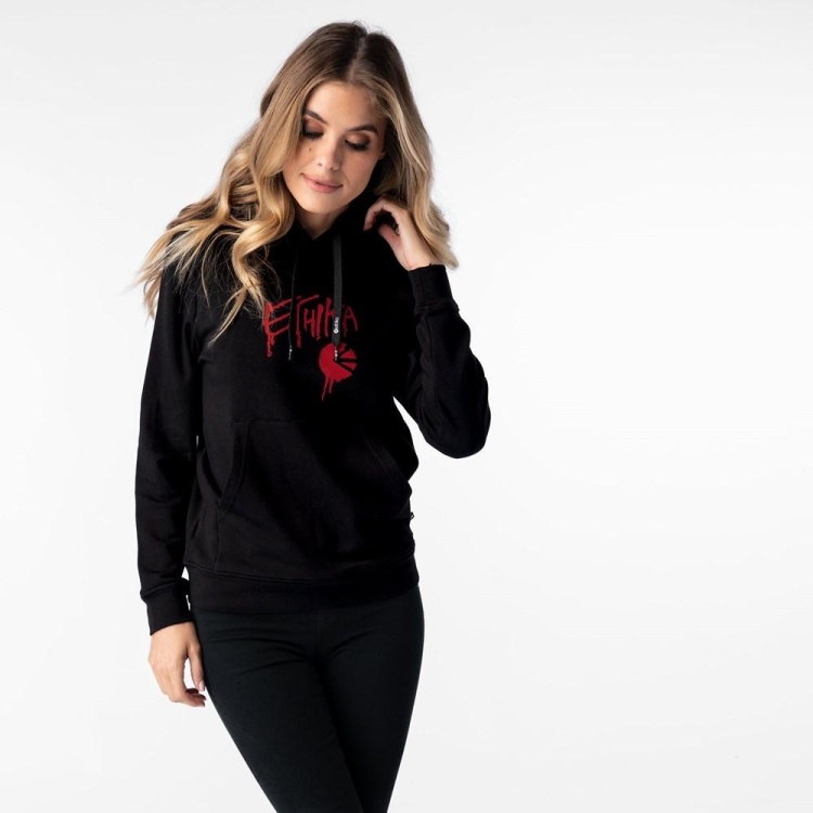 Ethika Drip Women's Hoodies Black | LP9836257