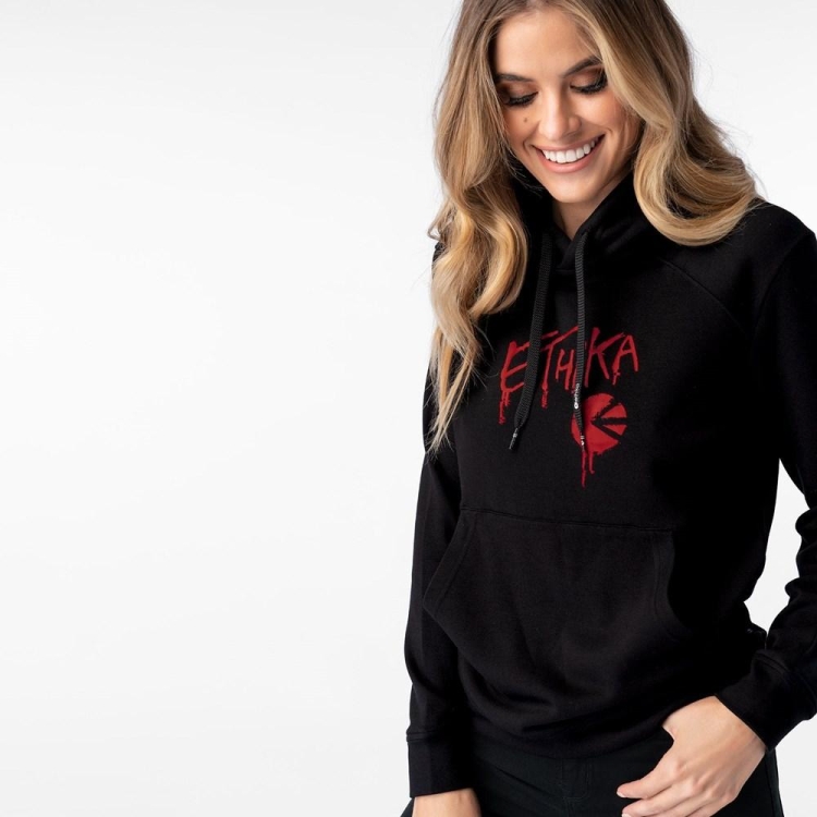 Ethika Drip Women's Hoodies Black | LP9836257