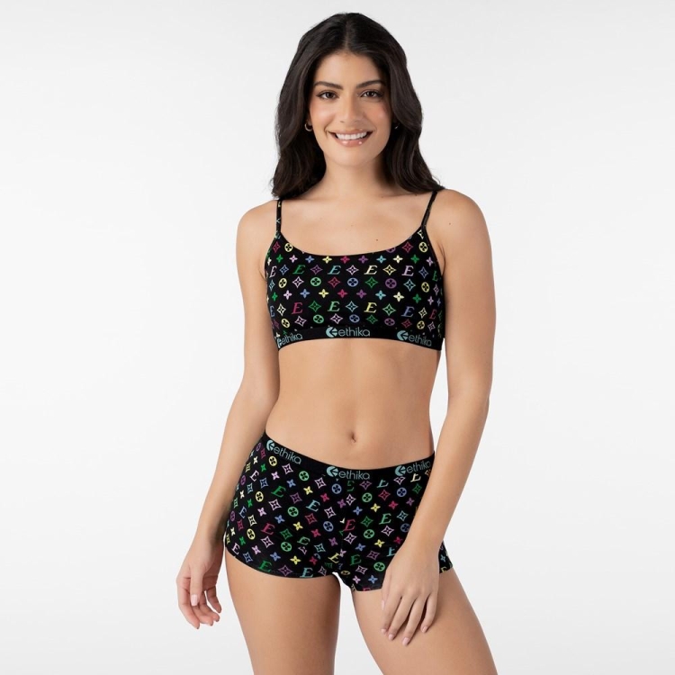 Ethika Drip Women's Pullover Bra Black | EA4923580