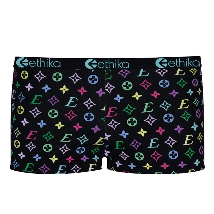 Ethika Drip Women\'s Shorty Underwear Black | SA5832907