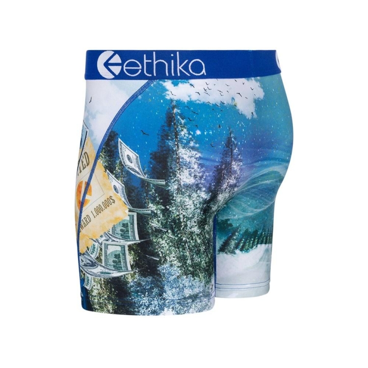 Ethika El Men's Mid Boxers Blue | DN8791430