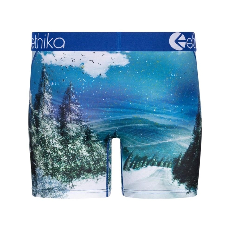 Ethika El Men's Mid Boxers Blue | DN8791430