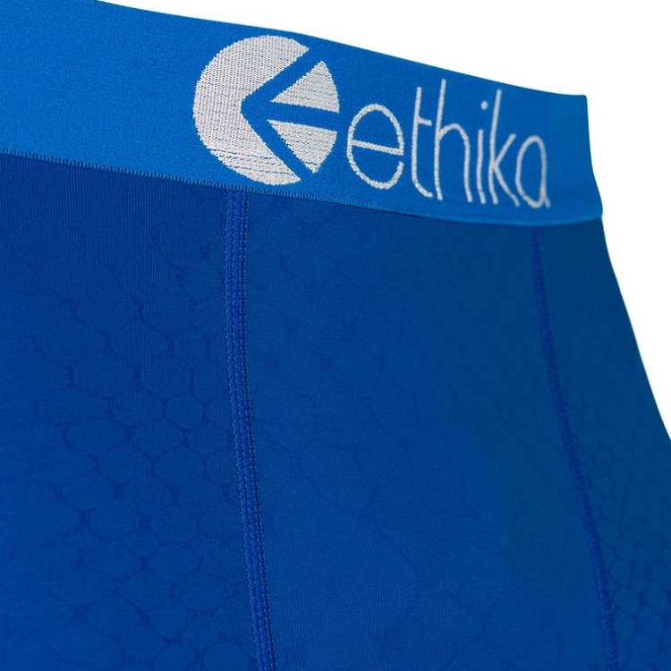 Ethika Embossed Python 3/4 Men's Tight Blue | NI7536104