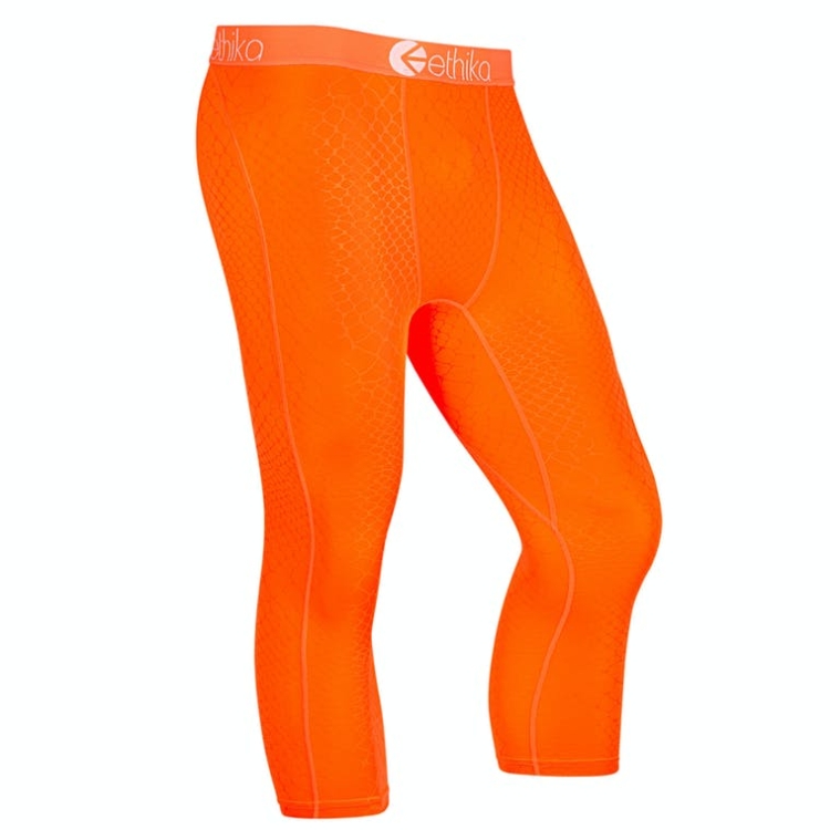 Ethika Embossed Python 3/4 Men\'s Tight Orange | NR8956742