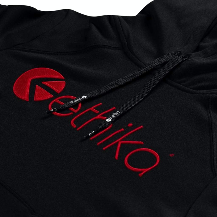 Ethika Embroidered Men's Hoodies Black | VB8170296