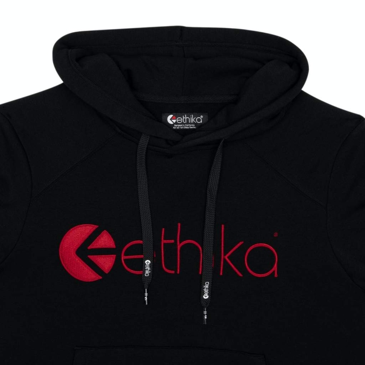 Ethika Embroidered Men's Hoodies Black | VB8170296