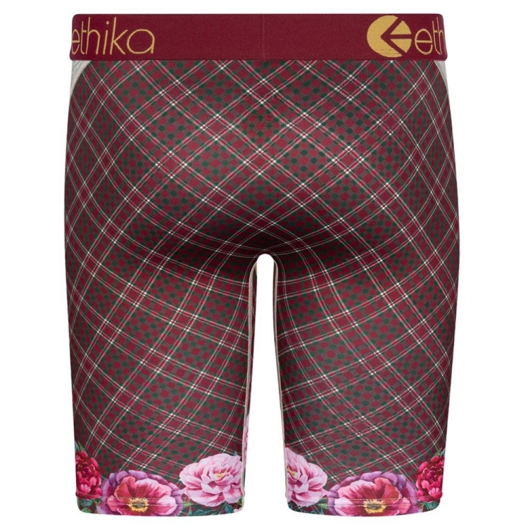 Ethika Ethikafication Men's Staple Underwear White Burgundy | VO5271480