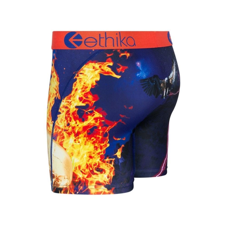 Ethika Flame World Men's Mid Boxers Multicolor | DZ2846395