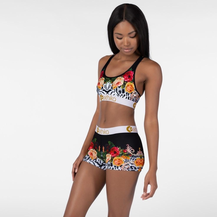 Ethika Floral Jungle Women's Staple Underwear Multicolor | FI5640713