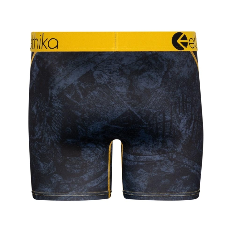 Ethika Forever Men's Mid Boxers Black | YB2857319