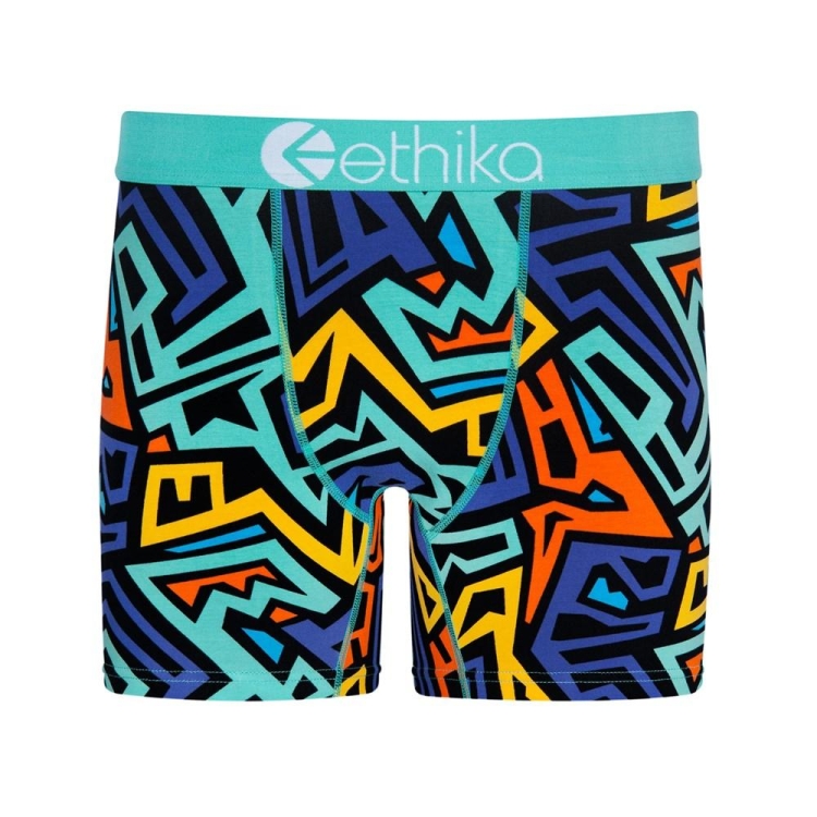 Ethika Fresh Men\'s Mid Boxers Multicolor | AY9378261