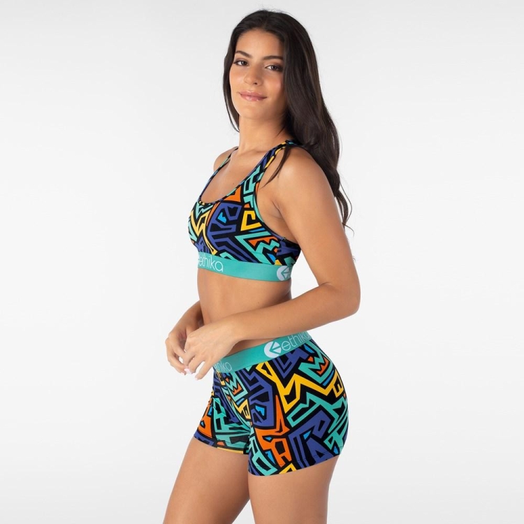 Ethika Fresh Women's Sports Bra Multicolor | TA6437295