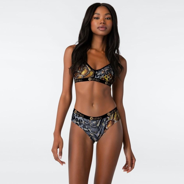 Ethika Golden Twist Women's Cheeky Underwear Leopard | VK3741508